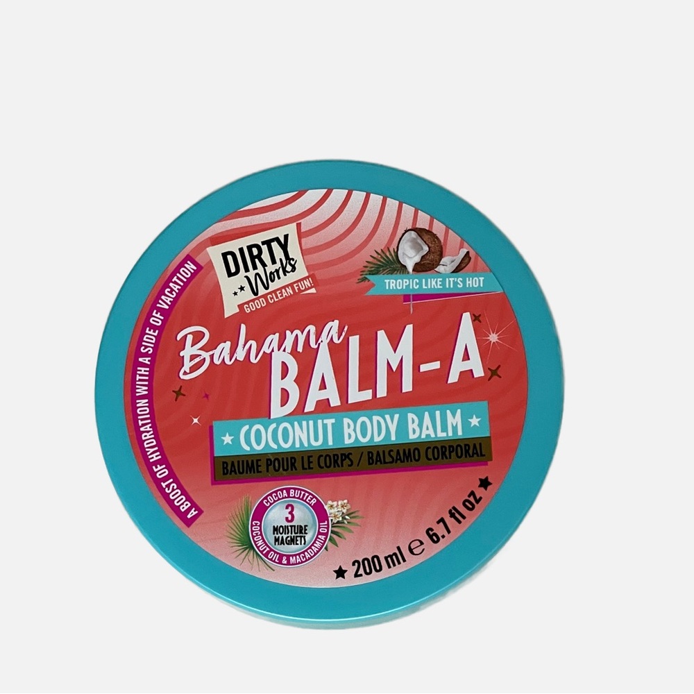 DIRTY WORKS Bahama Balm-A Coconut Body Balm 6.7 fl oz - NEW lotion